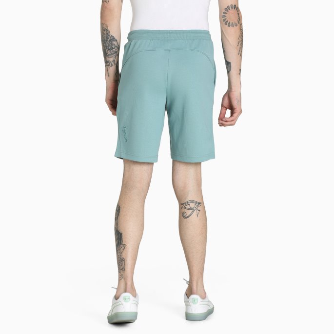 Mineral Blå Puma På Tilbud One8 Virat Kohli Sweat Shorts For Menn