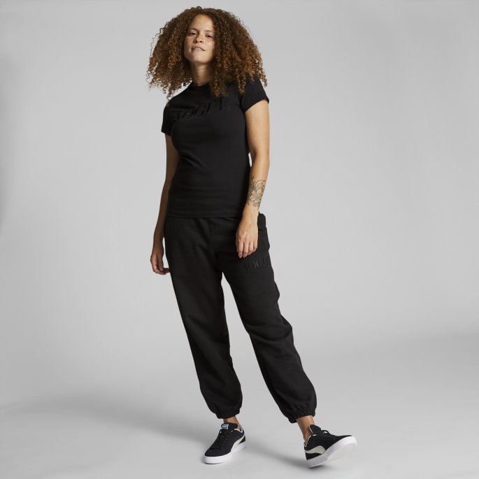 Puma På Tilbud X Vogue Vanlig T-skjorte For Kvinner Svart