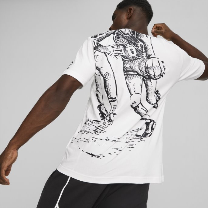 Puma På Tilbud X Joshua Vides Herre T-skjorte Hvit