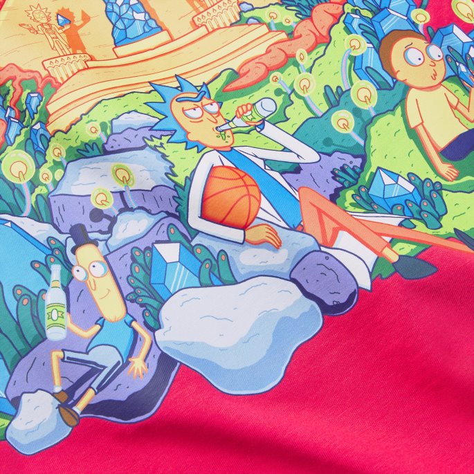 Puma På Tilbud X Rick And Morty Langermet Basketball T-skjorte For Menn Nrgy Rose