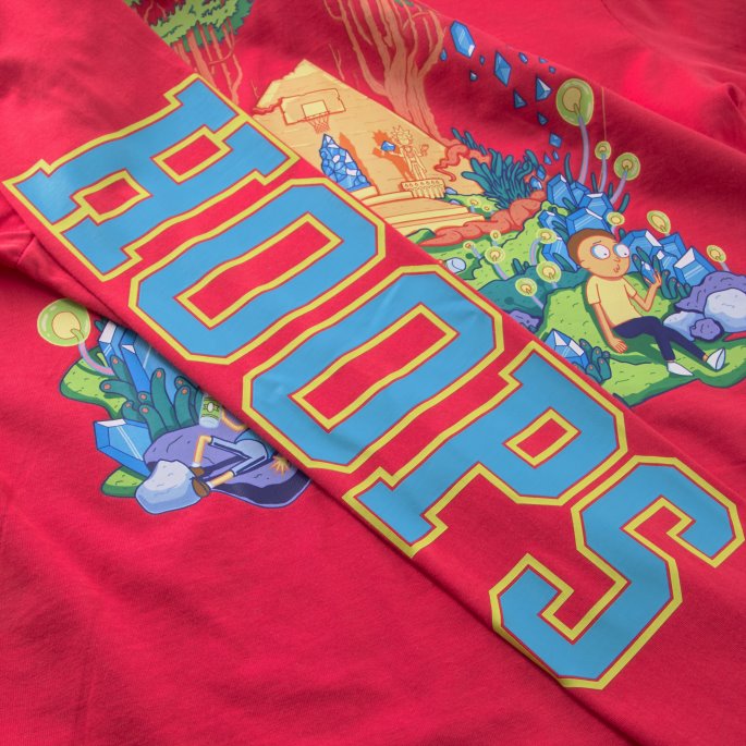 Puma På Tilbud X Rick And Morty Langermet Basketball T-skjorte For Menn Nrgy Rose