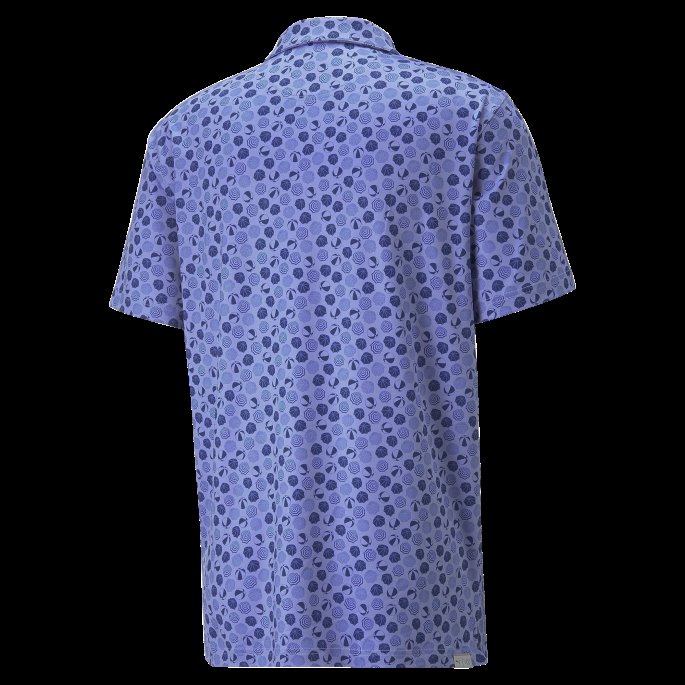 Mattr Strandtur Golfpolo Menn Lavendar Pop-flammende Blå Puma På Salg