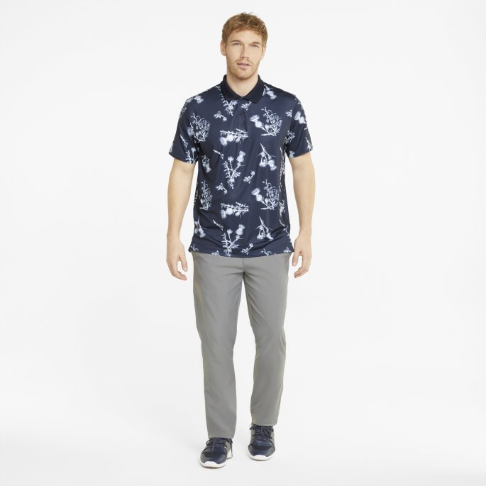 Puma På Tilbud Marine Blazer-lys Hvit Mattr Lowlands Golfpolo Herre