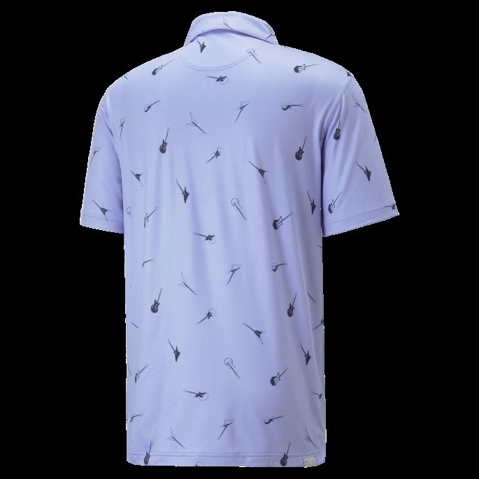 Skyspunnet Akkorder Golf Poloskjorte Menn Puma På Tilbud Lavendel Pop-marine Blazer
