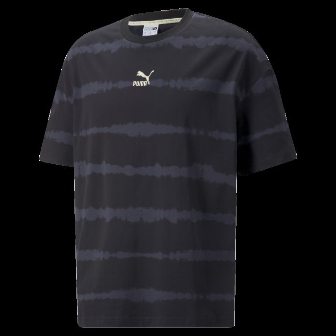 Puma På Tilbud Svart-parisisk Nattklassiker Tie Dye Herre-t-skjorte