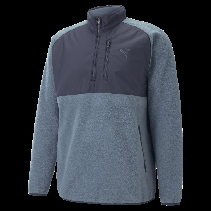 Puma På Tilbud Sherpa Golfgenser Med Kvart Glidelås Herre Kveld Himmelblå Blazer