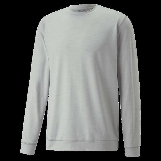 Skyspunnet Grylbl Crew Neck Golf Sweatshirt Herre High Rise Heather Puma På Tilbud