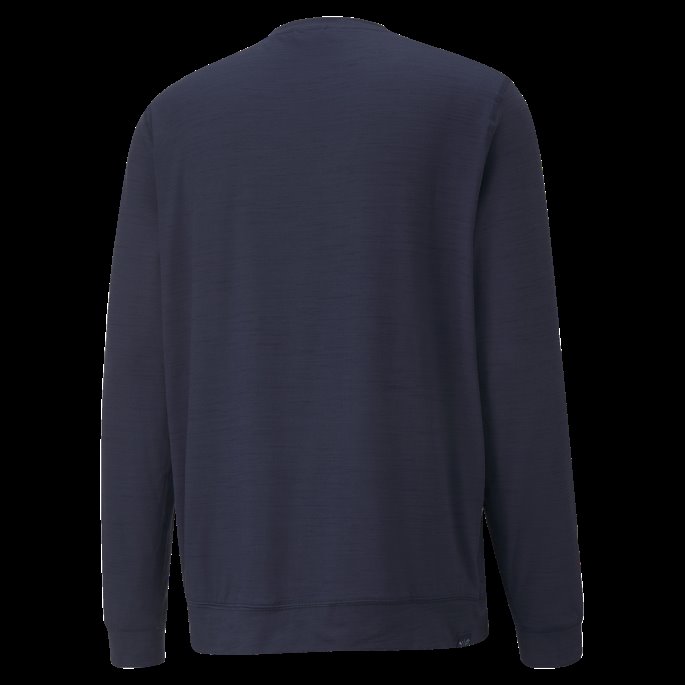 Puma På Tilbud Skyspunnet Grylbl Crew Neck Golf Sweatshirt Herre Marine Blazer Lyng