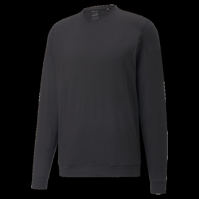 Puma På Tilbud Svart Skyspunnet Grylbl Crew Neck Golf Sweatshirt Herre