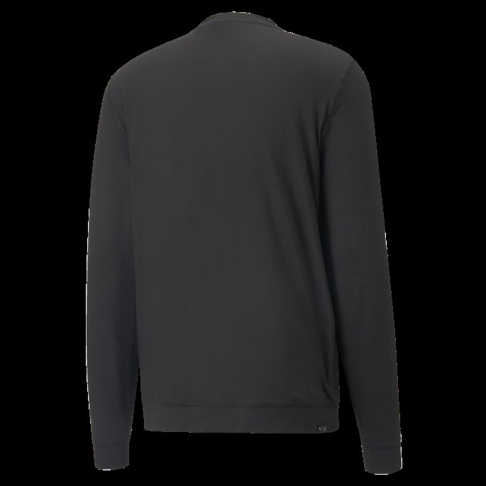 Puma På Tilbud Svart Skyspunnet Grylbl Crew Neck Golf Sweatshirt Herre