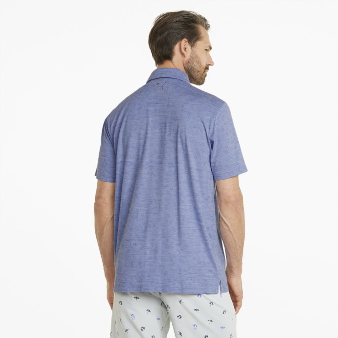 Puma På Tilbud X Arnold Palmer Cloudspun King Golfpolo Menn Lavendar Pop Lyng