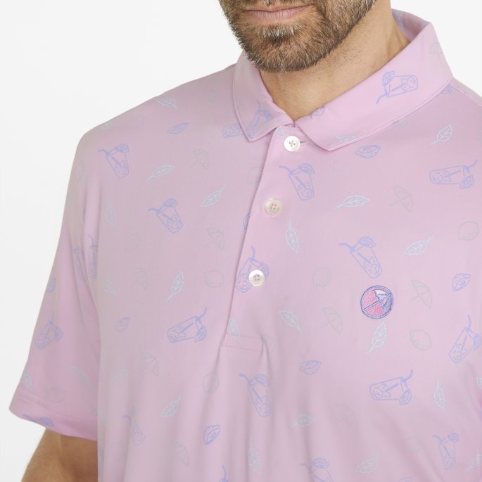 Puma På Tilbud X Arnold Palmer Skyspunnet Utfordrer Golfpolo Menn Blek Rosa-lavendar Pop