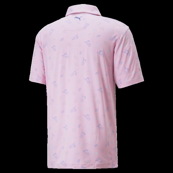 Puma På Tilbud X Arnold Palmer Skyspunnet Utfordrer Golfpolo Menn Blek Rosa-lavendar Pop