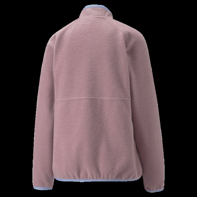Puma På Salg Blek Drue-lavendar Pop Sherpa Golf Sweatshirt Med Halv Glidelås Kvinner