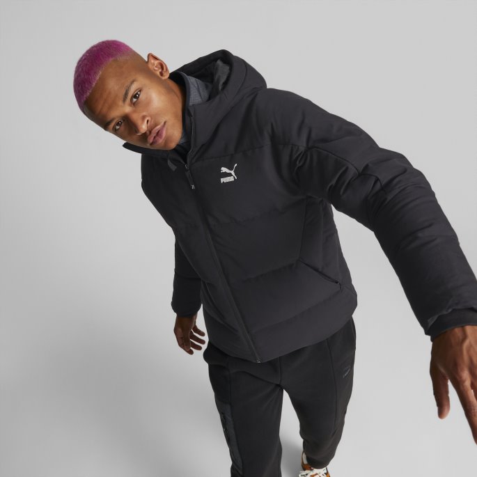 Black The Puma På Tilbud Ned Puffer Menn