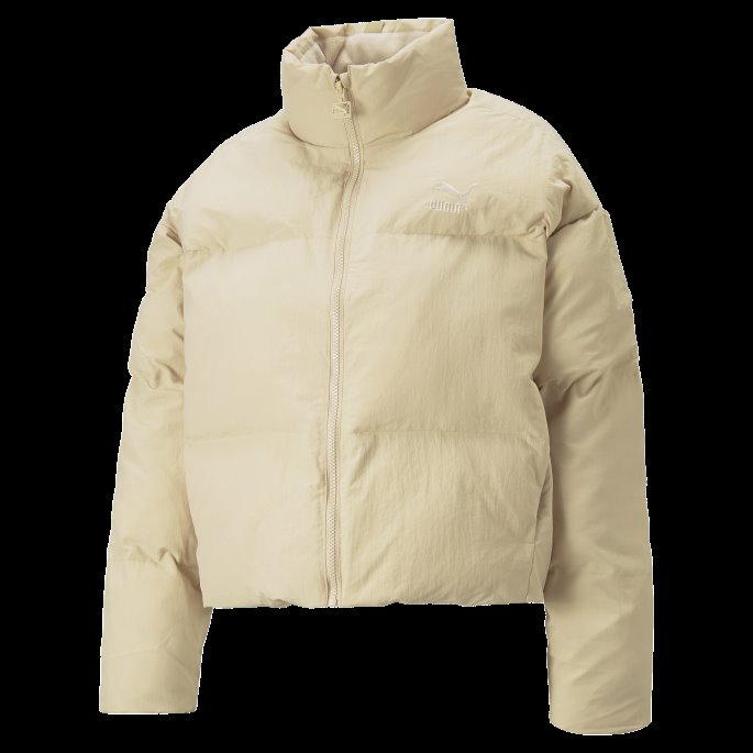 Klassikere Oversized Pufferjakke Dame Lys Sand Puma På Salg