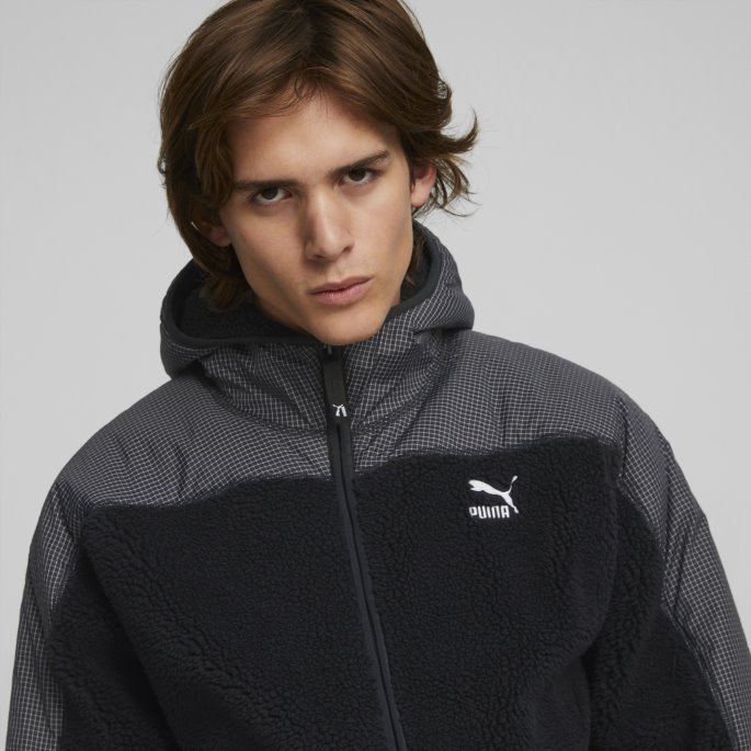 Sort Puma På Tilbud Gridlock Sherpajakke For Menn
