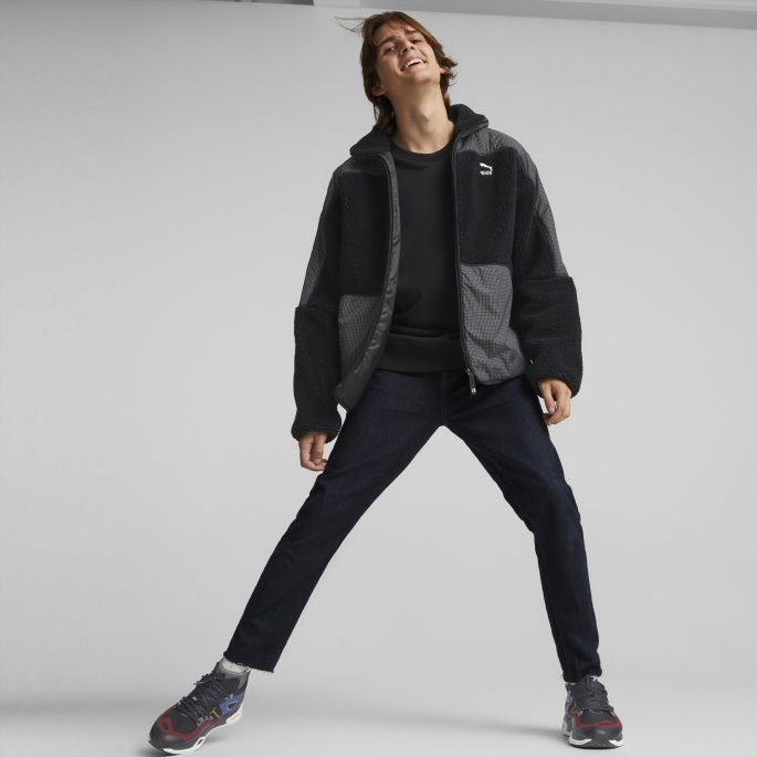 Sort Puma På Tilbud Gridlock Sherpajakke For Menn