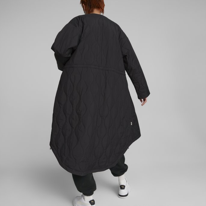 Puma På Tilbud Svart Infuse Oversized Jakke Kvinner