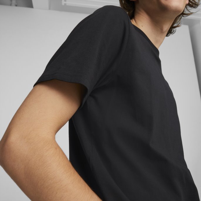 Puma På Tilbud Svart Klassiker Liten Logo Herre-t-skjorte