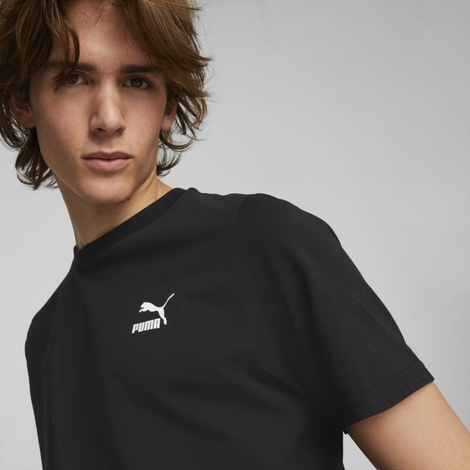Svart Puma På Tilbud Klassikere Liten Logo T-skjorte Herre