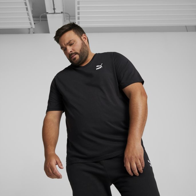 Svart Puma På Tilbud Klassikere Liten Logo T-skjorte Herre