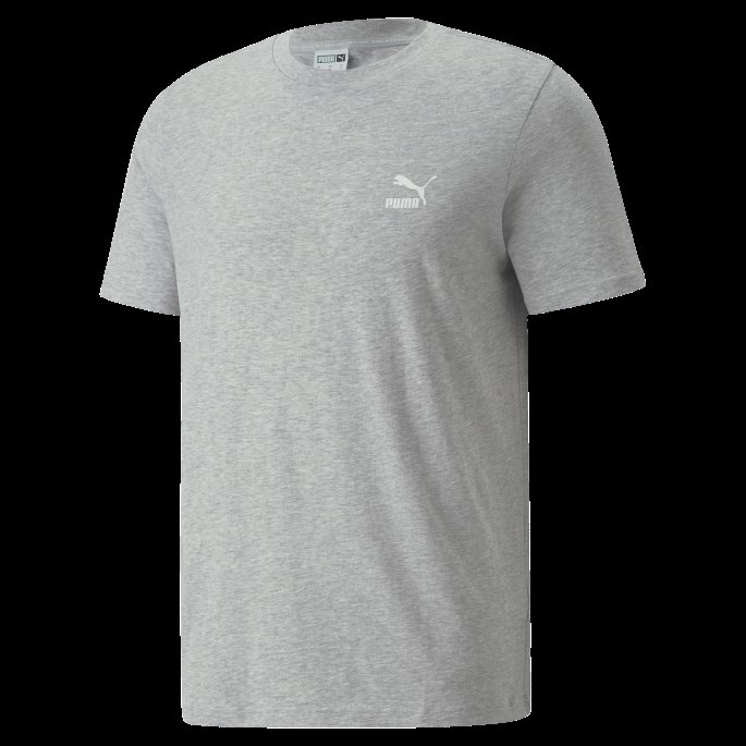 Lys Grå Lyng Puma På Tilbud Klassikere Liten Logo T-skjorte Herre