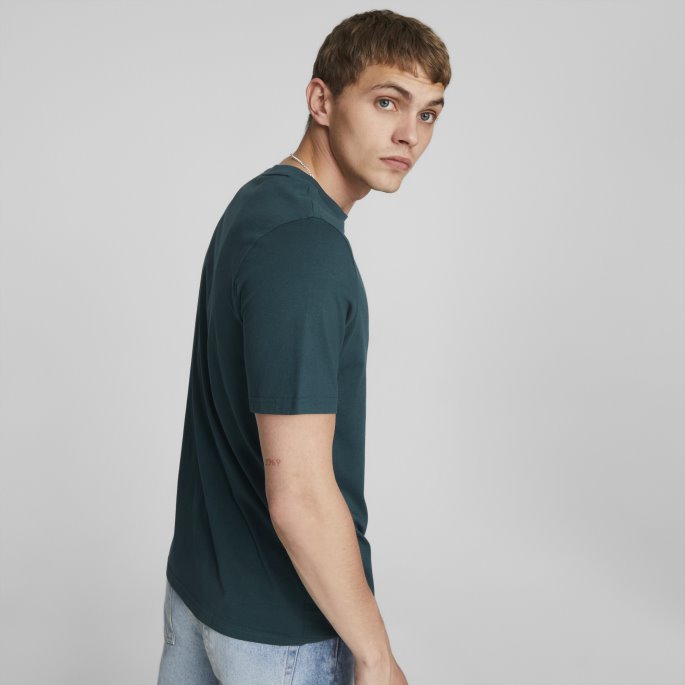 Klassikere Liten Logo T-skjorte Herre Puma På Tilbud Varsity Green