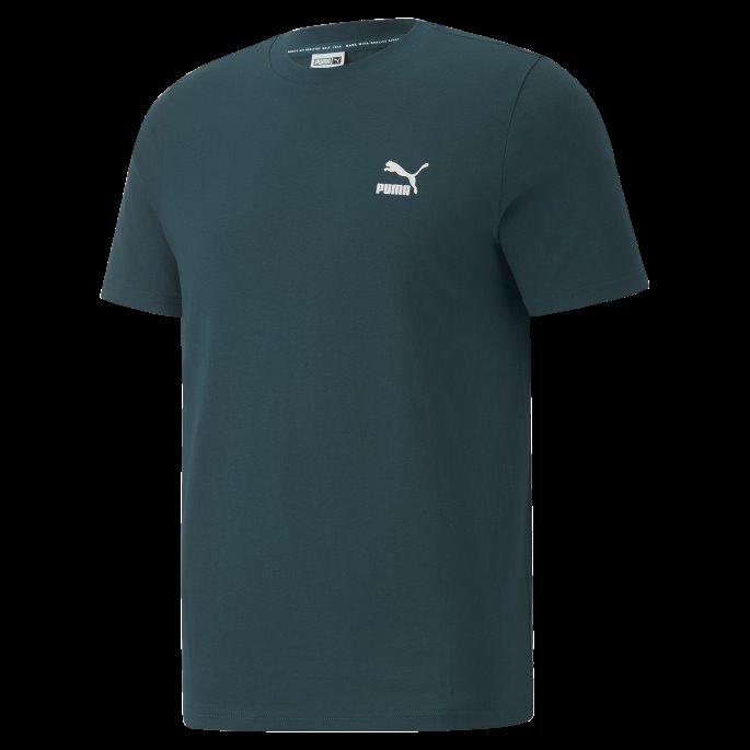 Klassikere Liten Logo T-skjorte Herre Puma På Tilbud Varsity Green