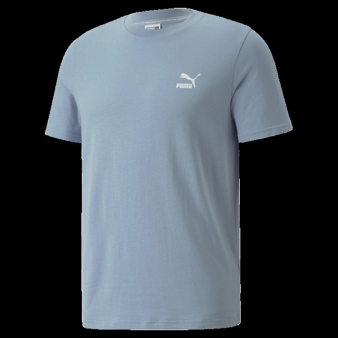 Puma På Tilbud Klassikere Liten Logo T-skjorte Herre Blå Vask
