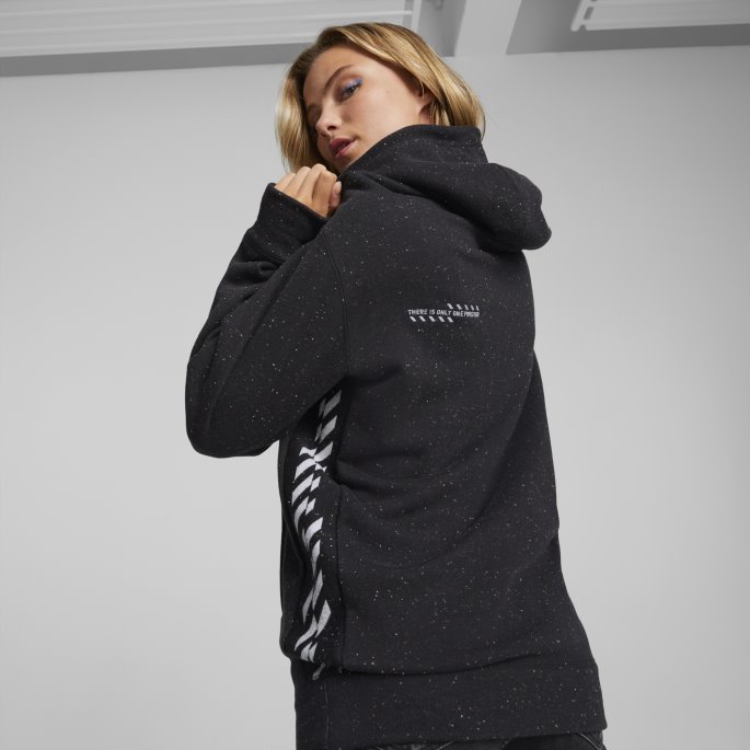 Puma På Tilbud Svart Lyng Re:collection Avslappet Hettegenser