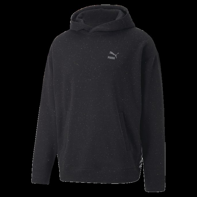 Puma På Tilbud Svart Lyng Re:collection Avslappet Hettegenser