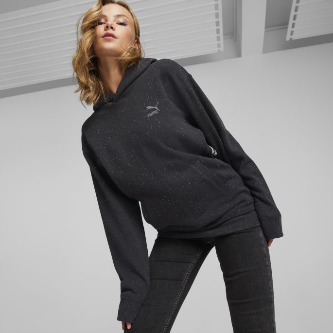 Puma På Tilbud Re:collection Avslappet Hettegenser Svart Lyng