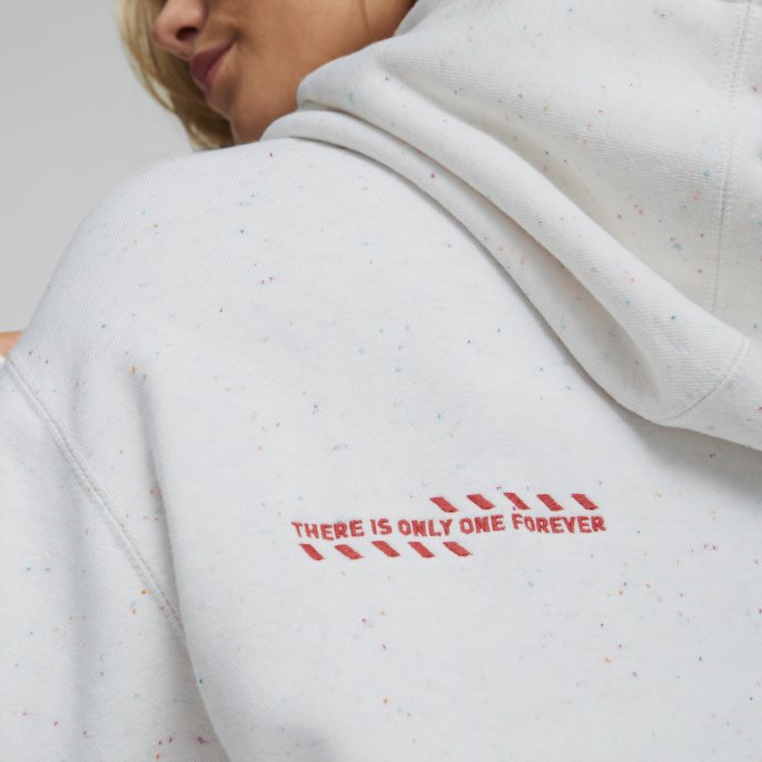 Re:collection Avslappet Hettegenser Uberørt Heather Puma På Tilbud