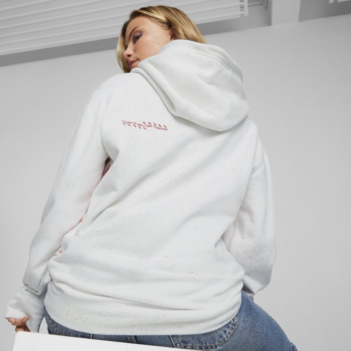 Re:collection Avslappet Hettegenser Uberørt Heather Puma På Tilbud
