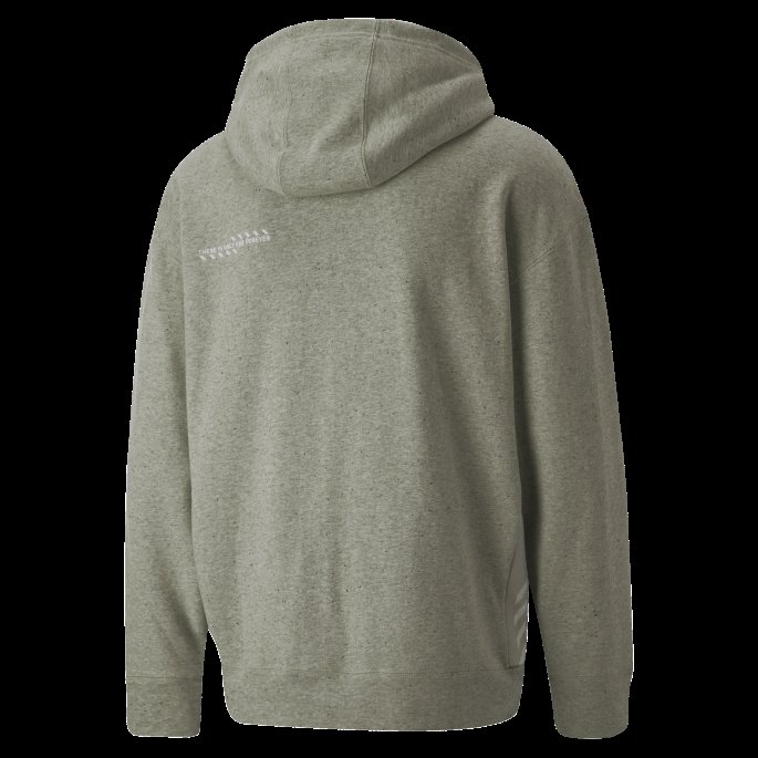 Pebble Grey Heather Re:collection Avslappet Hettegenser Puma På Tilbud