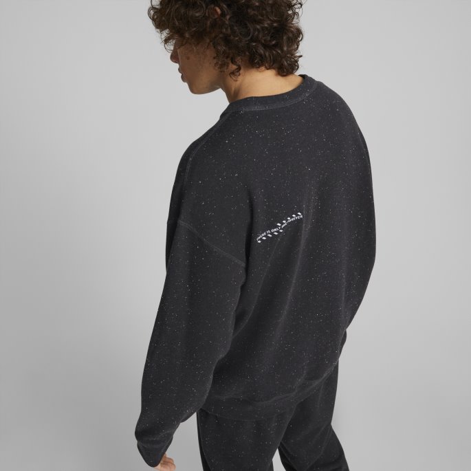 Puma På Tilbud Svart Lyng Re:collection Relaxed Crewneck Sweatshirt Herre