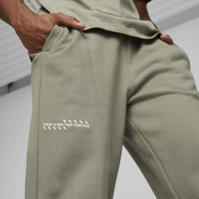 Puma På Tilbud Pebble Grey Heather Re:collection Relaxed Pants Herre