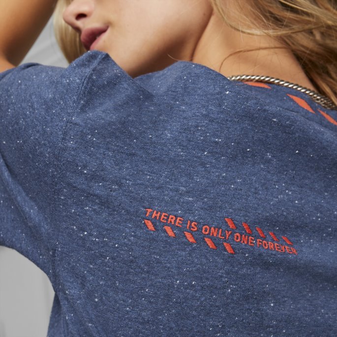 Puma På Tilbud Blazing Blue Heather Re:collection Relaxed Tee
