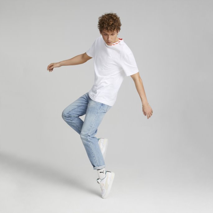 Re:collection Relaxed Tee Uberørt Heather Puma På Tilbud