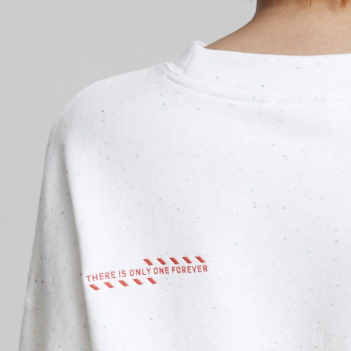 Puma På Tilbud Uberørt Lyng Re:collection Oversized Crewneck Sweatshirt Kvinner