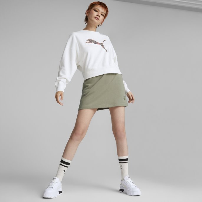 Puma På Tilbud Uberørt Lyng Re:collection Oversized Crewneck Sweatshirt Kvinner