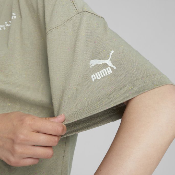 Puma På Tilbud Re:collection Relaxed Tee Kvinner Pebble Grey Lyng