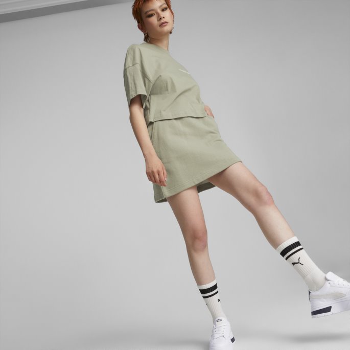 Puma På Tilbud Re:collection Relaxed Tee Kvinner Pebble Grey Lyng