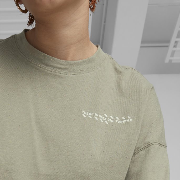 Puma På Tilbud Re:collection Relaxed Tee Kvinner Pebble Grey Lyng