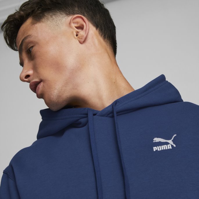 Flammende Blå Klassikere Hettegenser Menn Puma På Tilbud