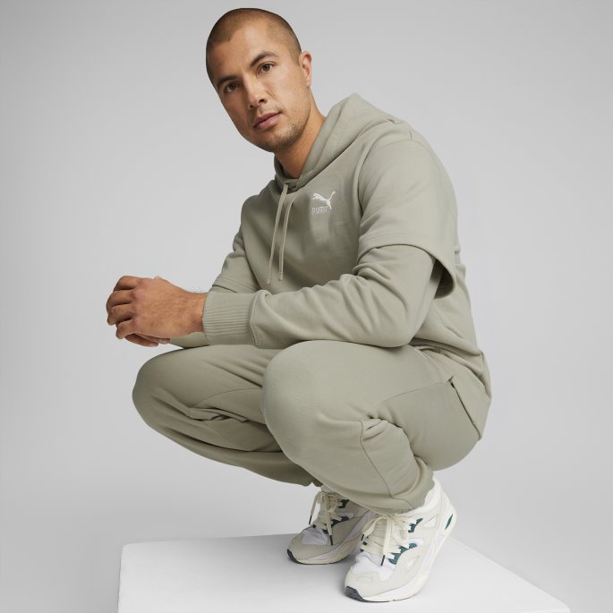 Klassiske Joggebukser Herre Pebble Grå Puma På Salg