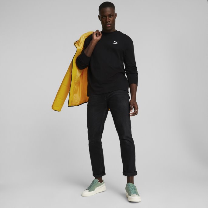 Klassikere Avslappet Langermet T-skjorte Herre Svart Puma På Salg