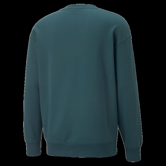 Klassikere Avslappet Rundhalsgenser For Menn Puma På Tilbud Varsity Green