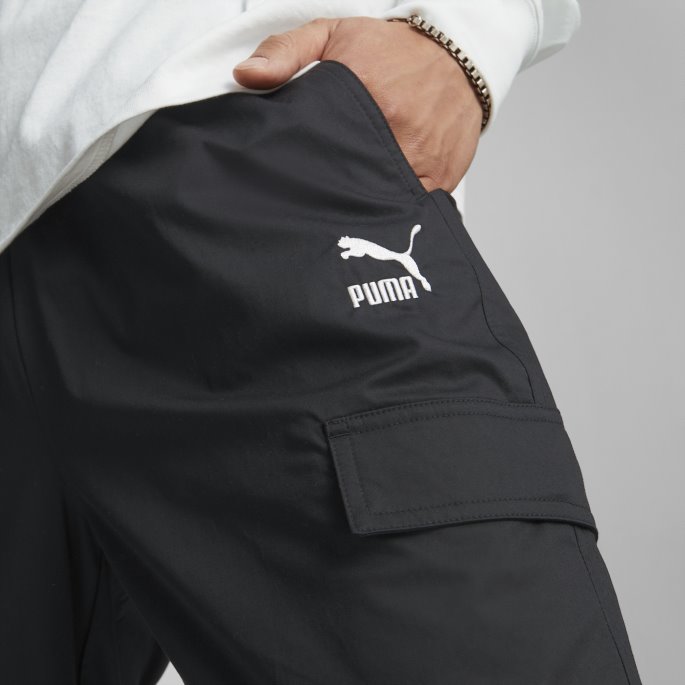 Sorte Klassikere Vevde Bukser Menn Puma På Salg